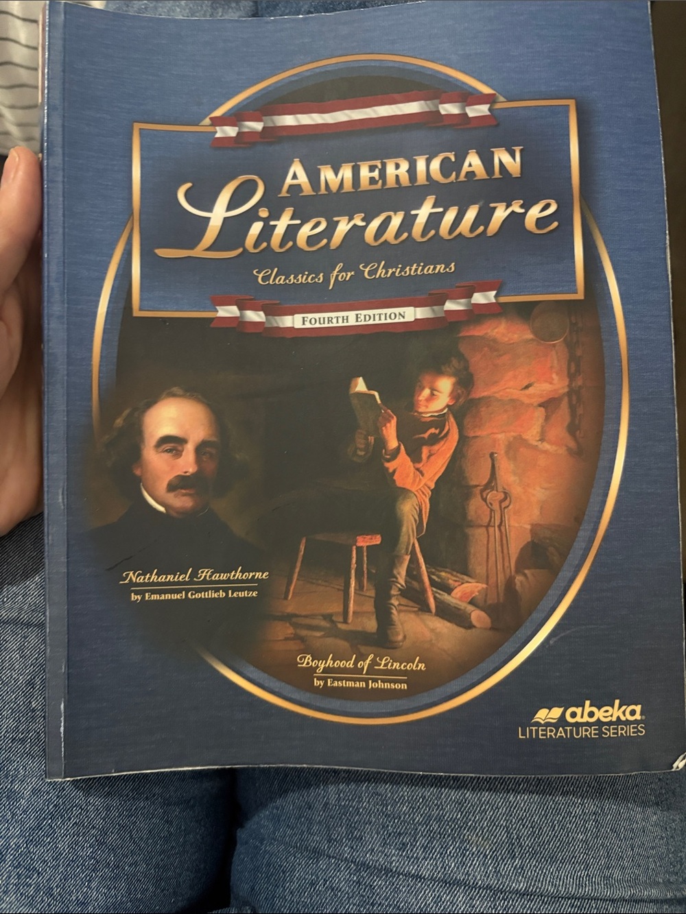 Abeka American Literature paperback Textbook - used condition